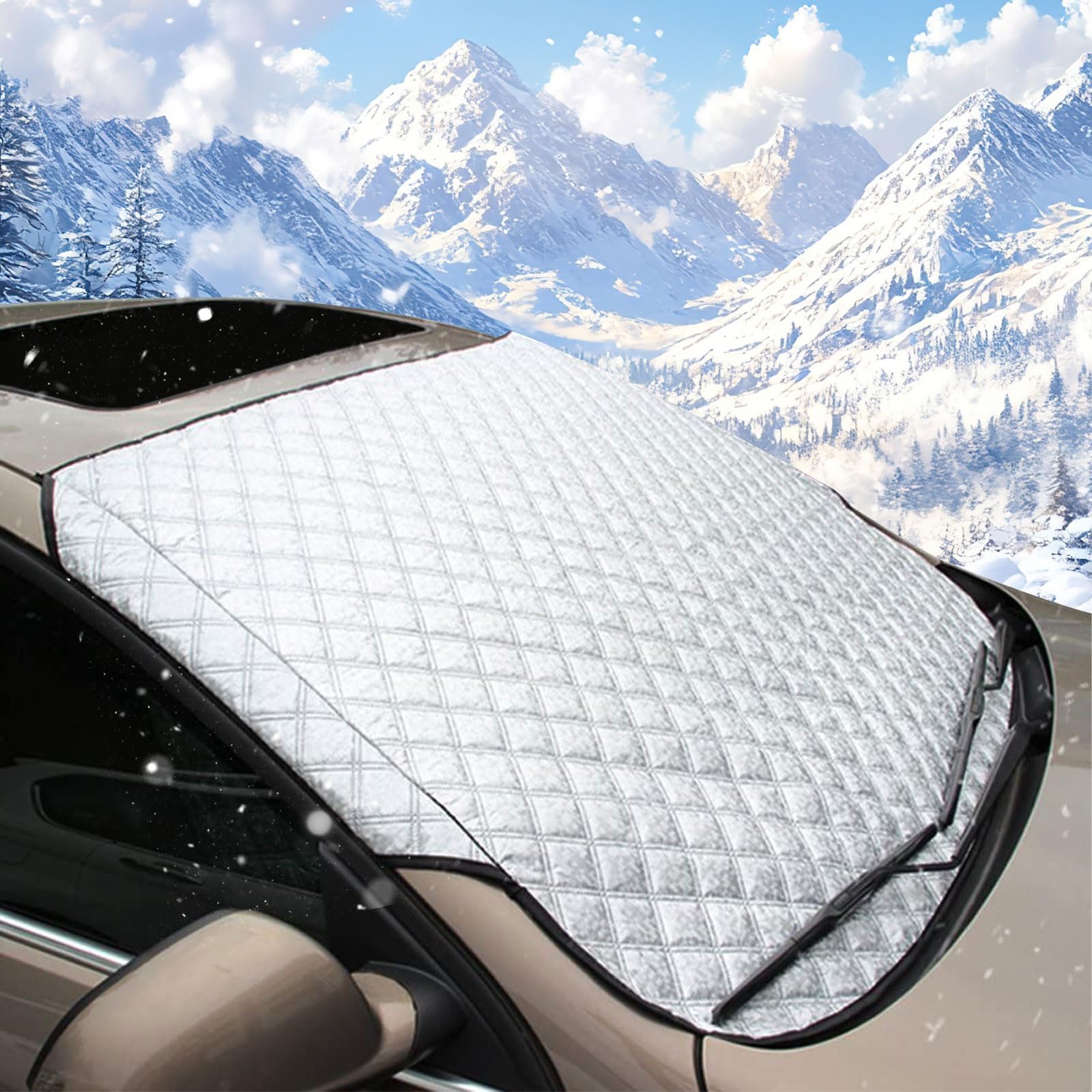 WEXFFU Auto Frontscheibenabdeckung,Windschutzscheibenabdeckung,Abdeckung Frontscheibe,Eisschutz Auto Frontscheibe,Windschutzscheibe Abdeckung Faltbare für gegen Schnee, EIS, Frost, Staub, Sonne WEXFFU Auto Frontscheibenabdeckung,Windschutzscheibenabdeckung,Abdeckung Frontscheibe,Eisschutz Auto Frontscheibe,Windschutzscheibe Abdeckung Faltbare für gegen Schnee, EIS, Frost, Staub, Sonne von WEXFFU