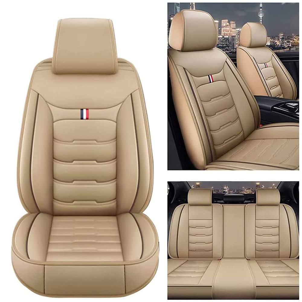 WEYEZE Auto Leder Sitzbezügesets für Renault Megane 2 3 CC 2005 Wasserdicht Verschleißfest Innenraum Schonbezüge sitzschoner Auto Accessories,beige Style WEYEZE Auto Leder Sitzbezügesets für Renault Megane 2 3 CC 2005 Wasserdicht Verschleißfest Innenraum Schonbezüge sitzschoner Auto Accessories,beige Style von WEYEZE