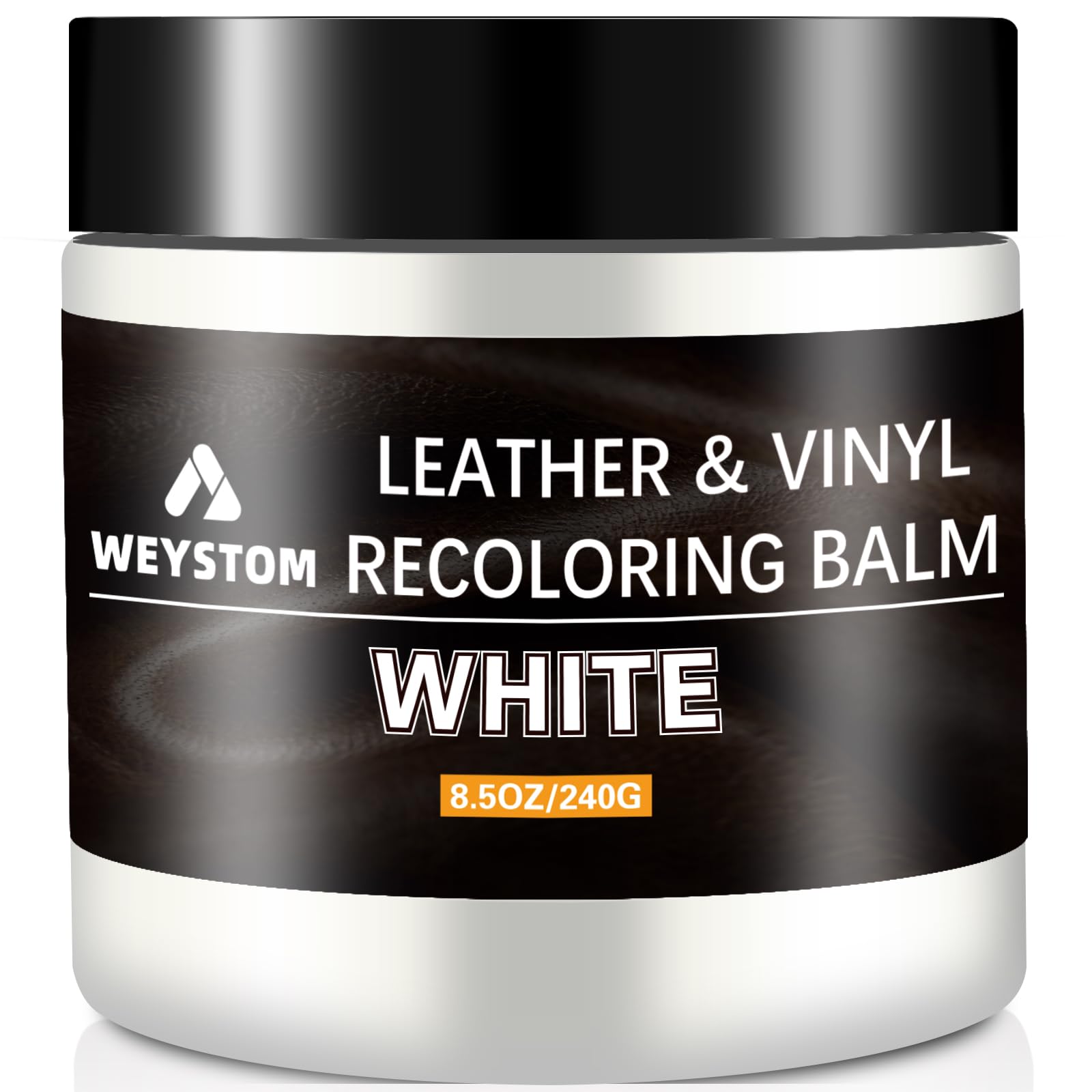 WEYSTOM Leder-Balsam – Weißes Leder-Reparatur-Set für Möbel, Lederfarbe, Nachfärben, Erneuern, Reparieren und Wiederherstellen von gealtertem, verblasstem, rissigem, abblätterndem und geschlagenem von WEYSTOM