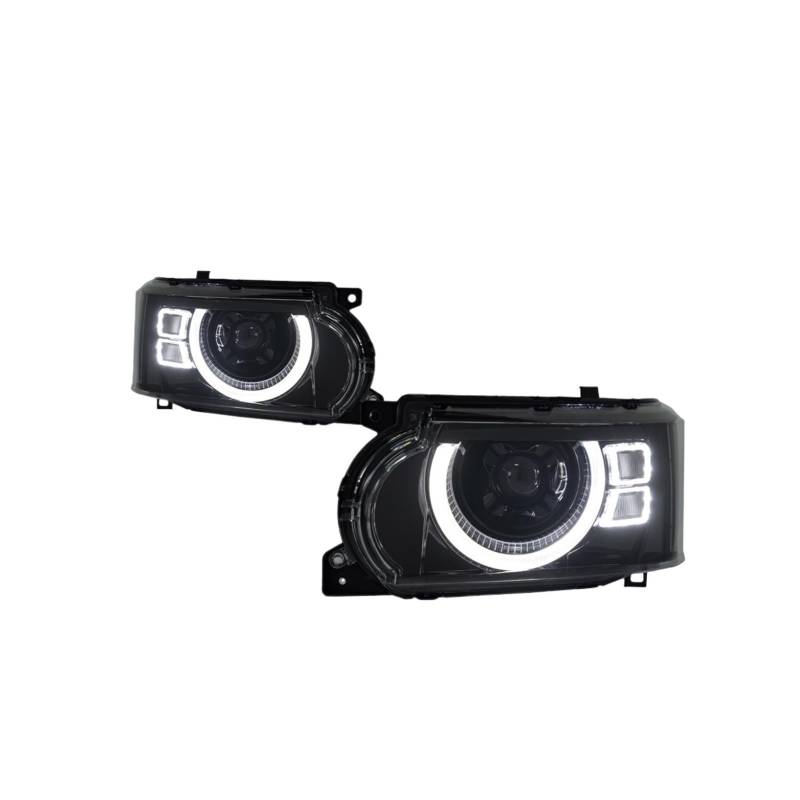 Kompatibel mit Range Rover. 2005–2013 LED-Scheinwerfer | Kompatibel mit Range Rover Sport. Scheinwerfer | DRL-Projektionslinsen | Autobeleuchtungszubehör(Replace front,Range Rover) von WGDBCN