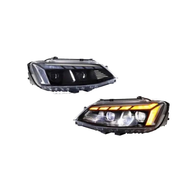 LED-Scheinwerfer, kompatibel mit VW Jetta .MK6 2012-2018 – Startsequenz-Scheinwerfer mit animierter Blinkerbaugruppe von WGDBCN