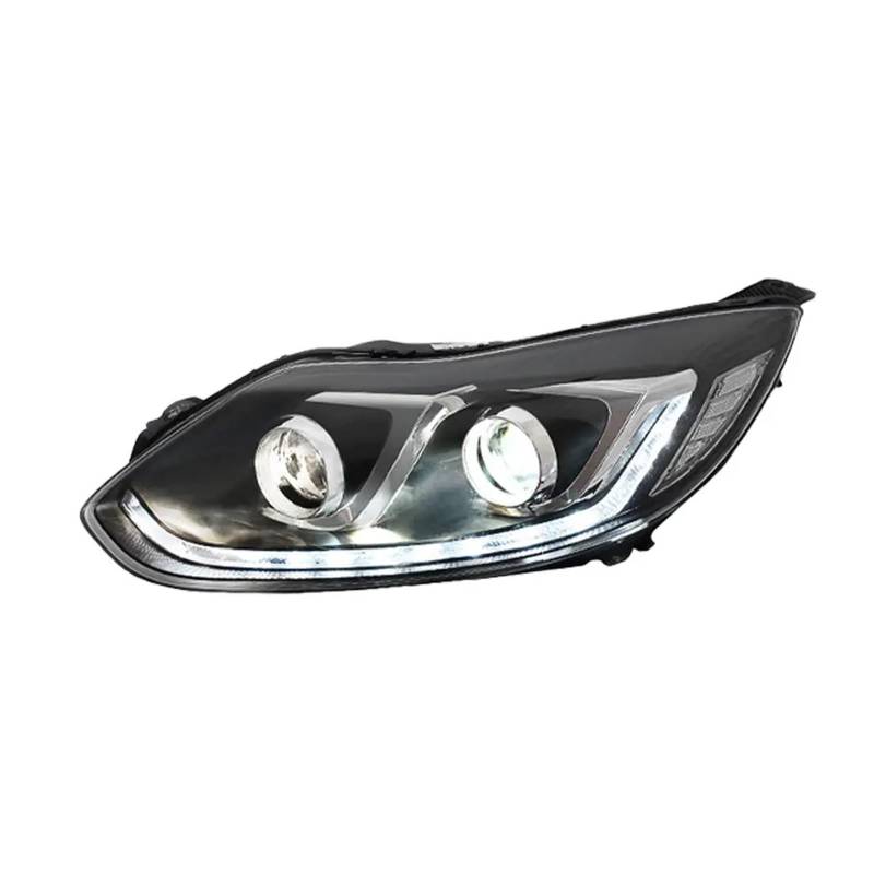 LED-Scheinwerfer (Kompatibel mit Focus. 2012–2014 | Tagfahrlicht und Blinker | Projektions-Autoteile)(No include low beam) von WGDBCN