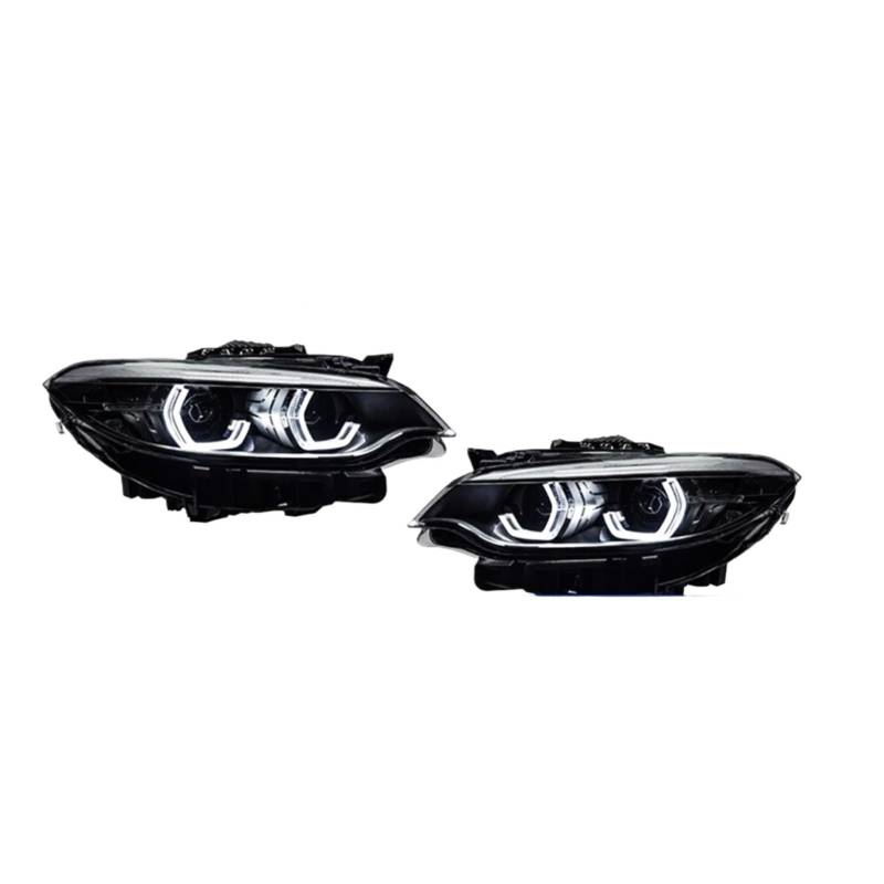 LED-Scheinwerfer (kompatibel mit BMW. F22 M2C-Modellen 2014–2019) | Fernlicht, Abblendlicht, Blinker und Angel Eye-Projektorscheinwerfer(Halogen) von WGDBCN