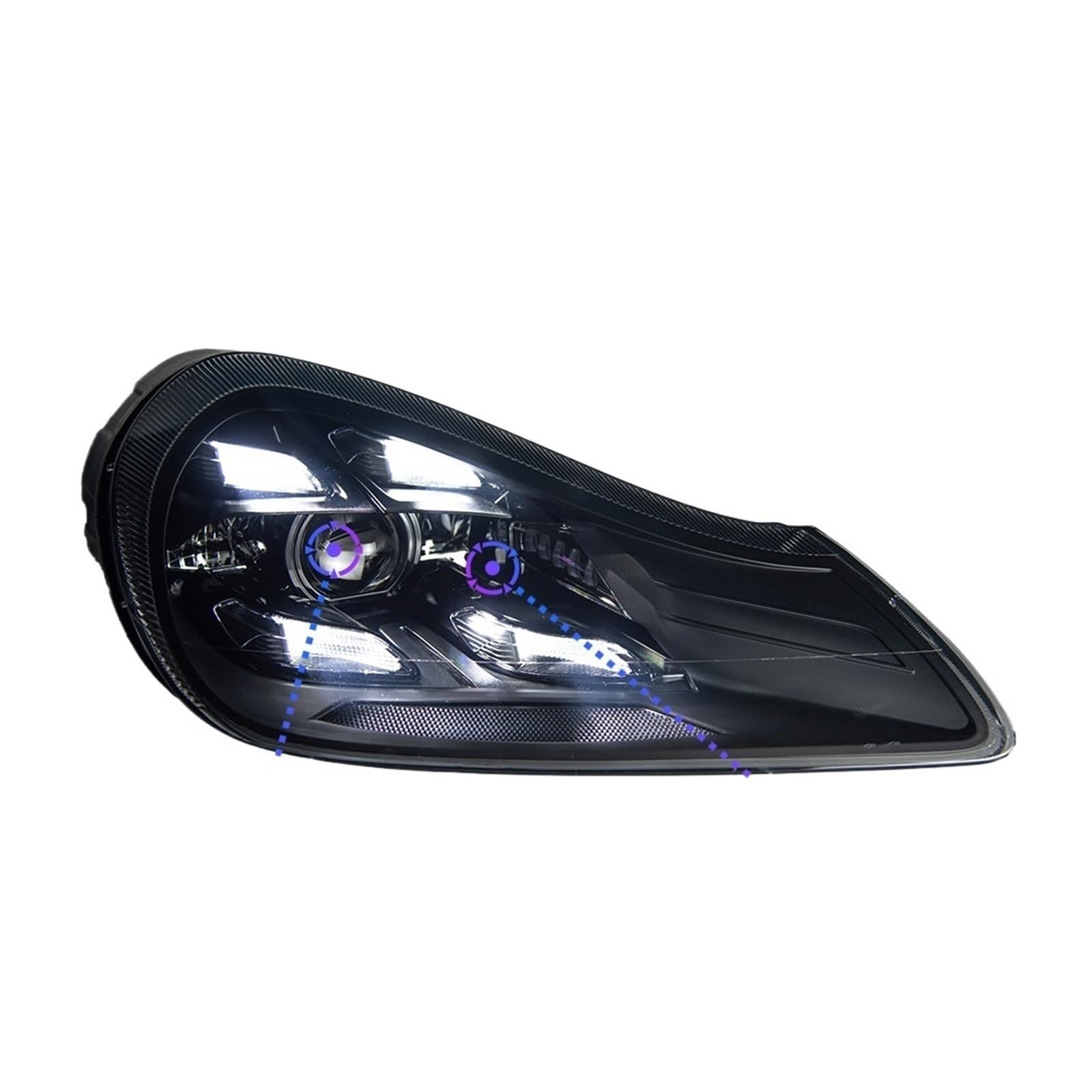 LED-Scheinwerfer-Projektionslinse, kompatibel mit Cayenne. 2007–2010 | GTS DRL-Scheinwerferzubehör LED-Scheinwerfer-Projektionslinse, kompatibel mit Cayenne. 2007–2010 | GTS DRL-Scheinwerferzubehör von WGDBCN