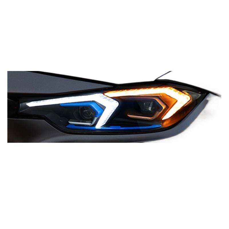 Scheinwerfer, kompatibel mit BMW. F30 F31 2013-2019 | Projektorlinsen-Scheinwerfer mit Tagfahrlicht | Autozubehör(Halogen,Right) von WGDBCN