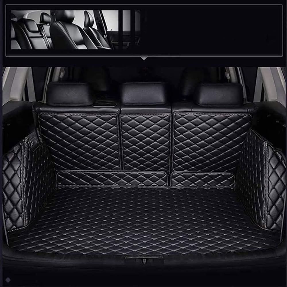 Auto Leder Kofferraummatte, für Mitsubishi Eclipse Cross 2018-2023 Vollabdeckung Kofferraumwannen rutschfest Kofferraum Schutzmatte Zubehör,A Auto Leder Kofferraummatte, für Mitsubishi Eclipse Cross 2018-2023 Vollabdeckung Kofferraumwannen rutschfest Kofferraum Schutzmatte Zubehör,A von WGUST
