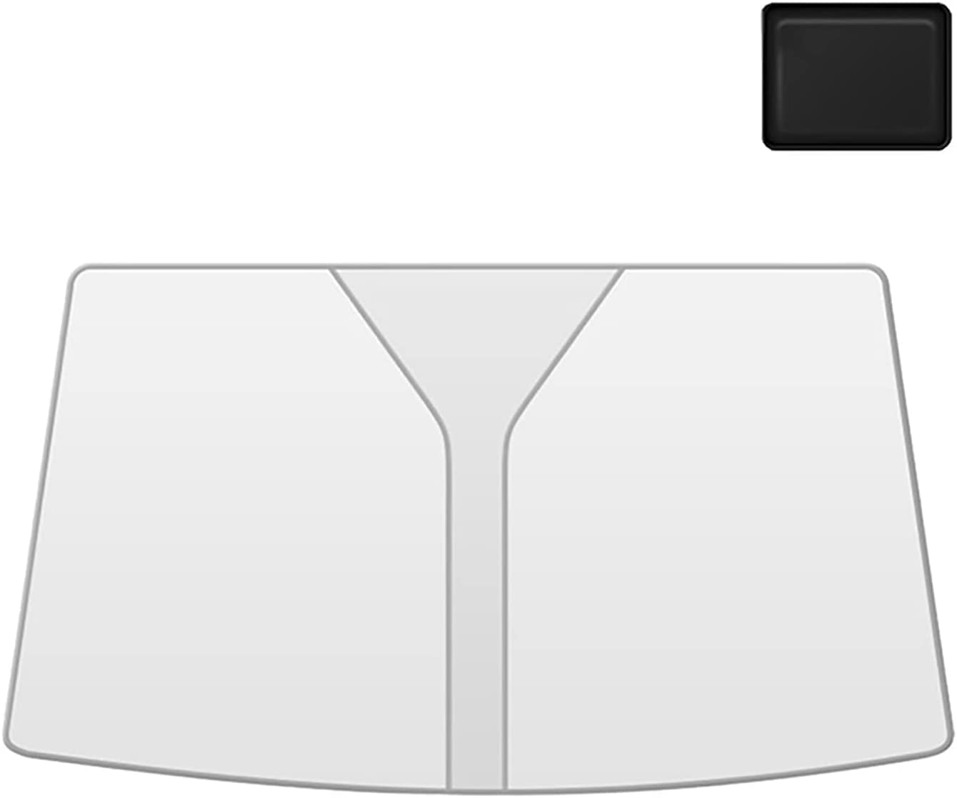 Auto Frontscheiben Sonnenschutz für Mercedes-Benz Vito (W639) 2003-2014, Faltbarer Windschutzscheibe Sonnenschutz Blockiert UV-Strahlen,Silver von WGZNYN