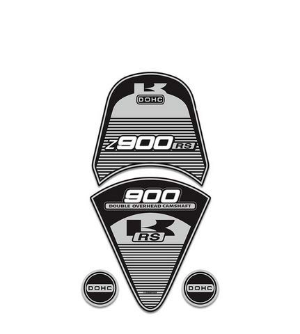 3D-Gel-Motorrad-Tank-Aufkleber, Tank-Aufkleber, Moto, Heckflügel, Aufkleber-Set für Kawasaki Z900RS 2017–2020 Z900 RS von WHALES