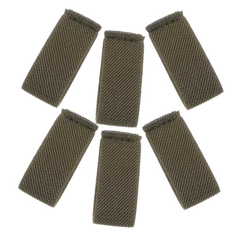 WHAMVOX 6Stücke Teiliges Gurtbandhalter Elastische Riemenschlaufen für Rucksack Verstellbare Gürtelretainer Nylon für Outdoor Aktivitäten und Gepäckorganisation von WHAMVOX
