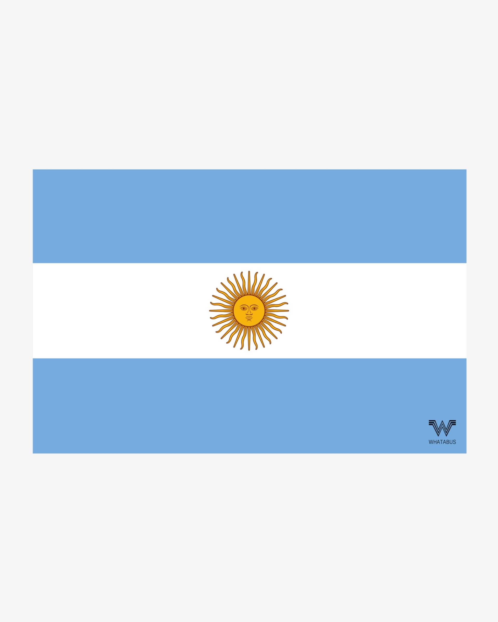 WHATABUS Argentinien Aufkleber - Länderflagge als Sticker 8,5 x 5,5 cm von WHATABUS