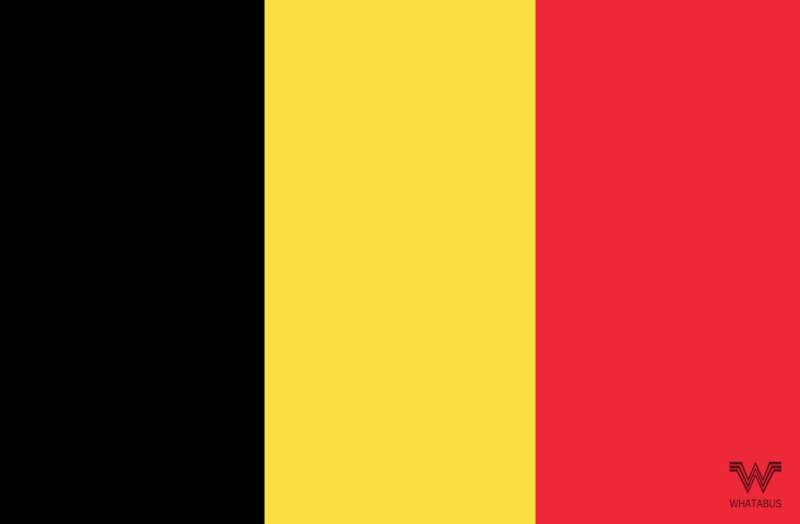 WHATABUS Belgien Flagge Aufkleber - Länderflagge als Sticker 8,5 x 5,5 cm von WHATABUS