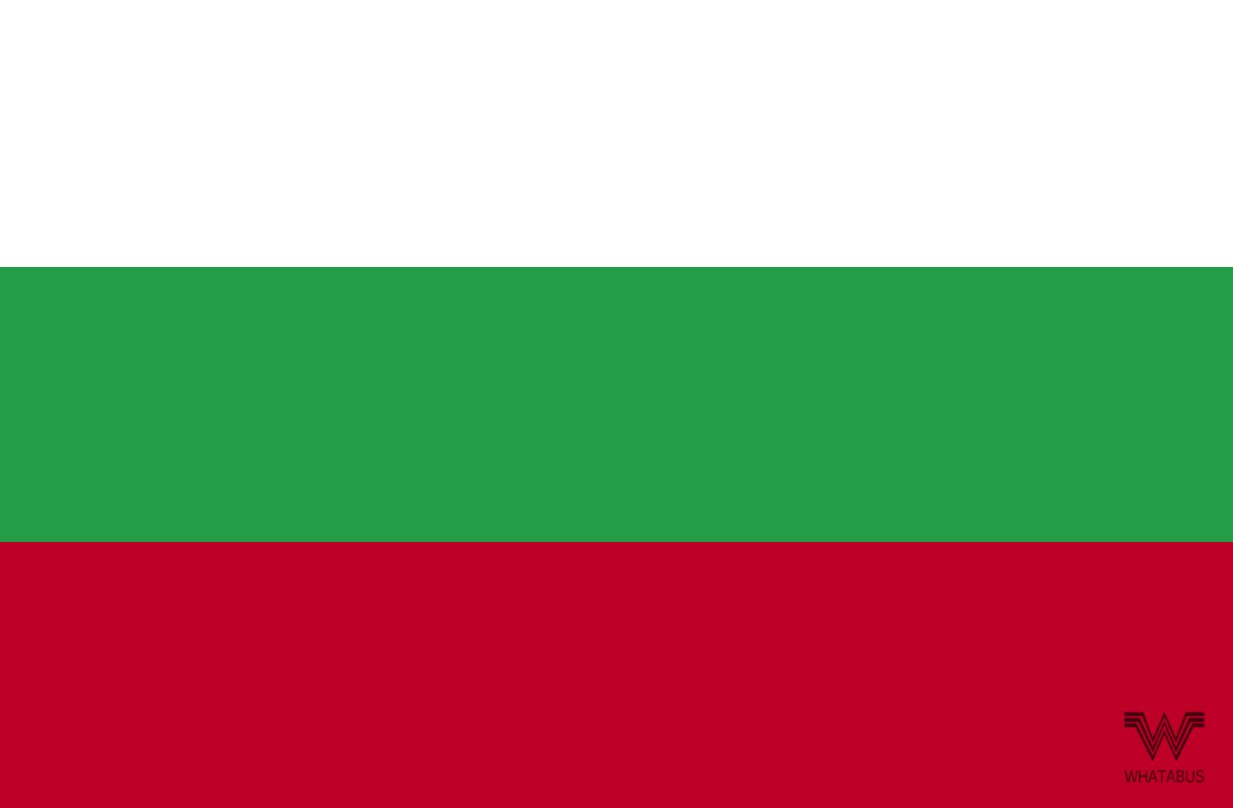 WHATABUS Bulgarien Flagge Aufkleber - Länderflagge als Sticker 8,5 x 5,5 cm von WHATABUS