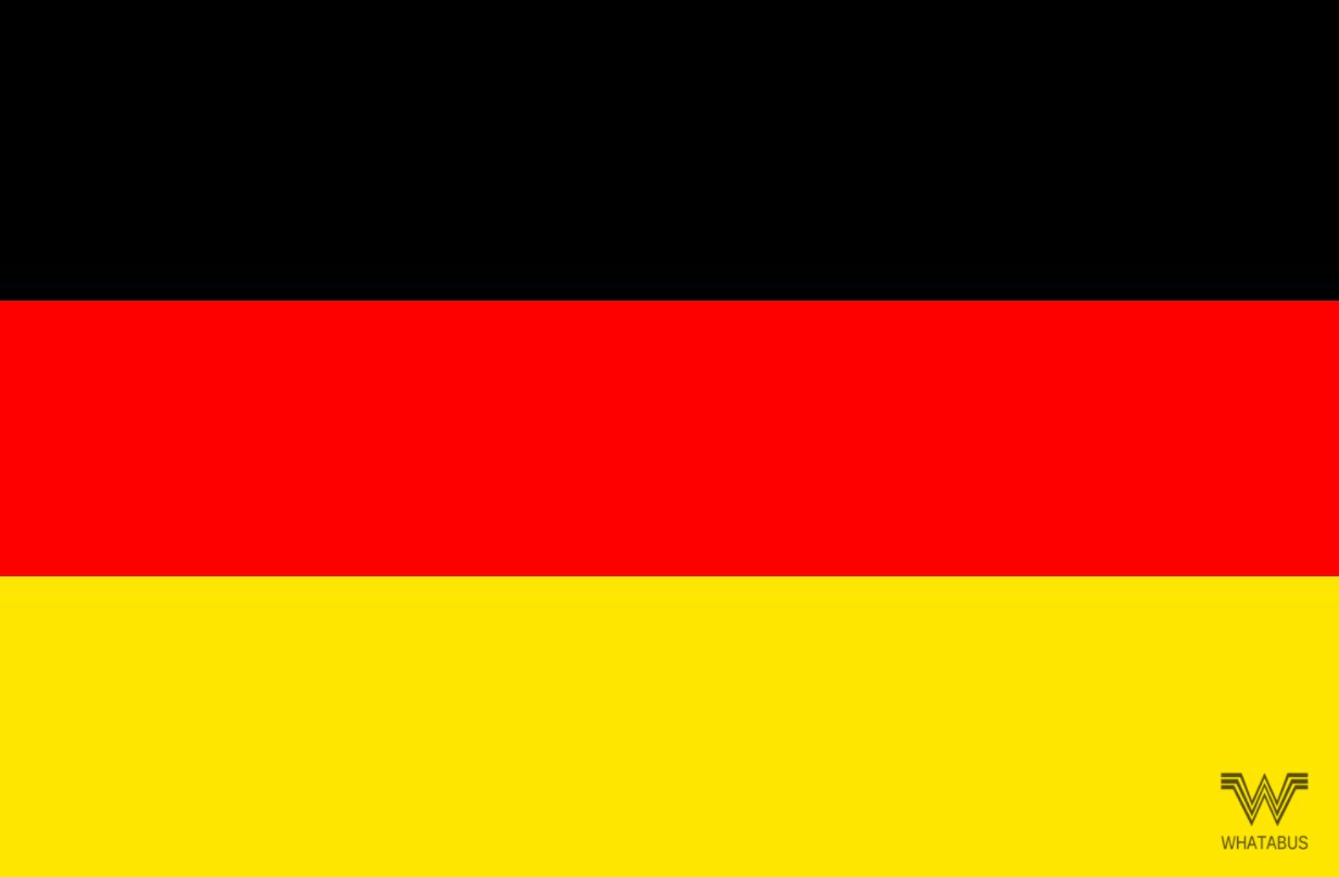 WHATABUS Deutschland Flagge Aufkleber - Länderflagge als Sticker 8,5 x 5,5 cm von WHATABUS