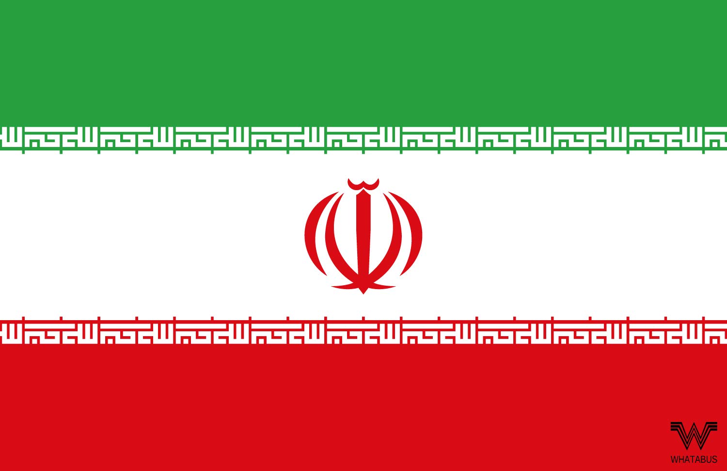 WHATABUS Iran Flagge Aufkleber - Länderflagge als Sticker 8,5 x 5,5 cm von WHATABUS