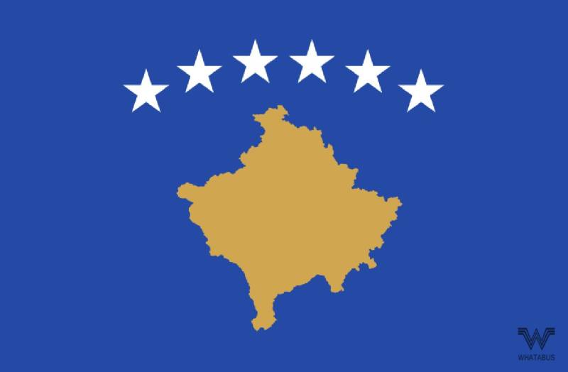 WHATABUS Kosovo Flagge Aufkleber - Länderflagge als Sticker 8,5 x 5,5 cm von WHATABUS