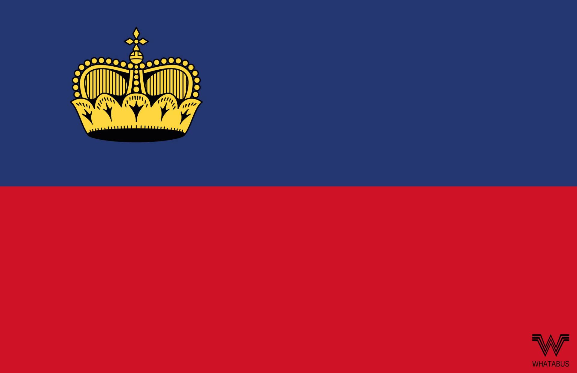 WHATABUS Liechtenstein Flagge Aufkleber - Länderflagge als Sticker 8,5 x 5,5 cm von WHATABUS