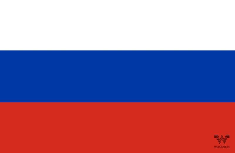 WHATABUS Russland Flagge Aufkleber - Länderflagge als Sticker 8,5 x 5,5 cm von WHATABUS