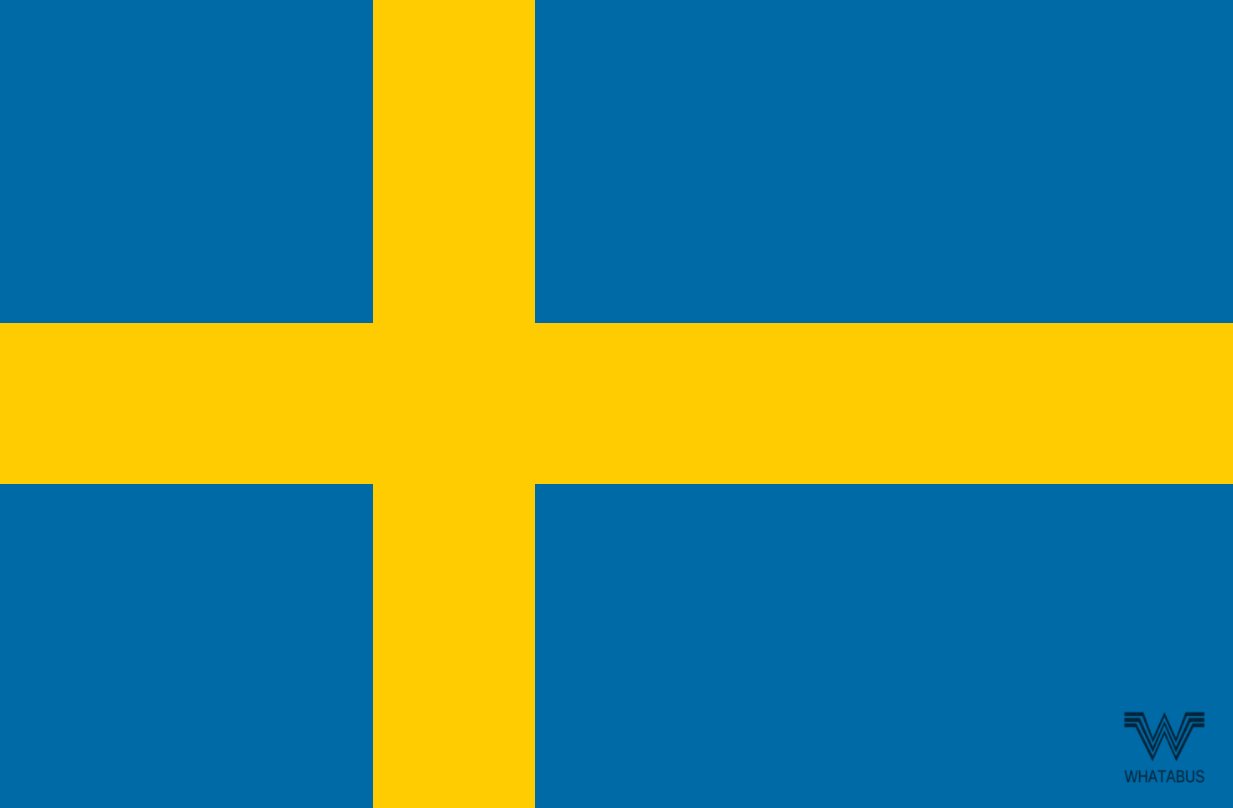 WHATABUS Schweden Flagge Aufkleber - Länderflagge als Sticker 8,5 x 5,5 cm von WHATABUS