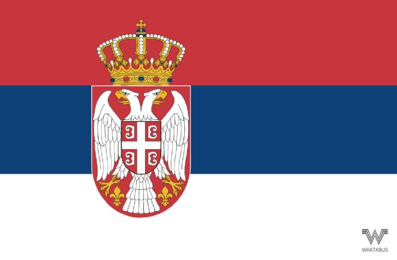WHATABUS Serbien Flagge Aufkleber - Länderflagge als Sticker 8,5 x 5,5 cm von WHATABUS