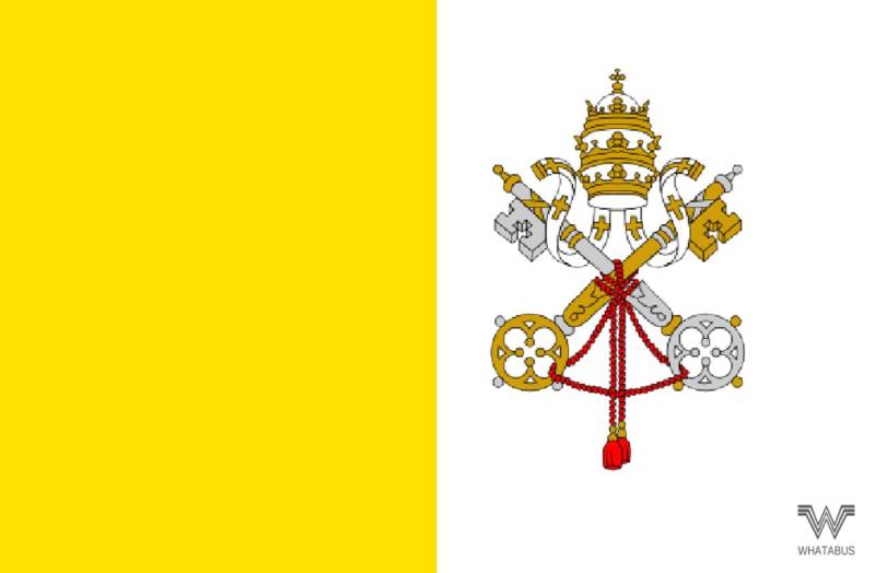WHATABUS Vatikanstadt Flagge Aufkleber - Länderflagge als Sticker 8,5 x 5,5 cm von WHATABUS