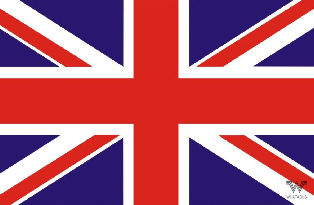WHATABUS Vereinigtes Königreich/UK/United Kingdom Flagge Aufkleber - Länderflagge als Sticker 8,5 x 5,5 cm von WHATABUS