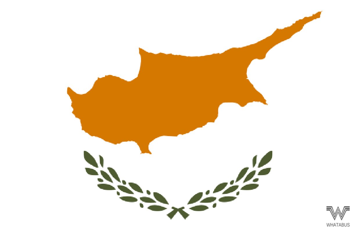 WHATABUS Zypern Flagge Aufkleber - Länderflagge als Sticker 8,5 x 5,5 cm von WHATABUS