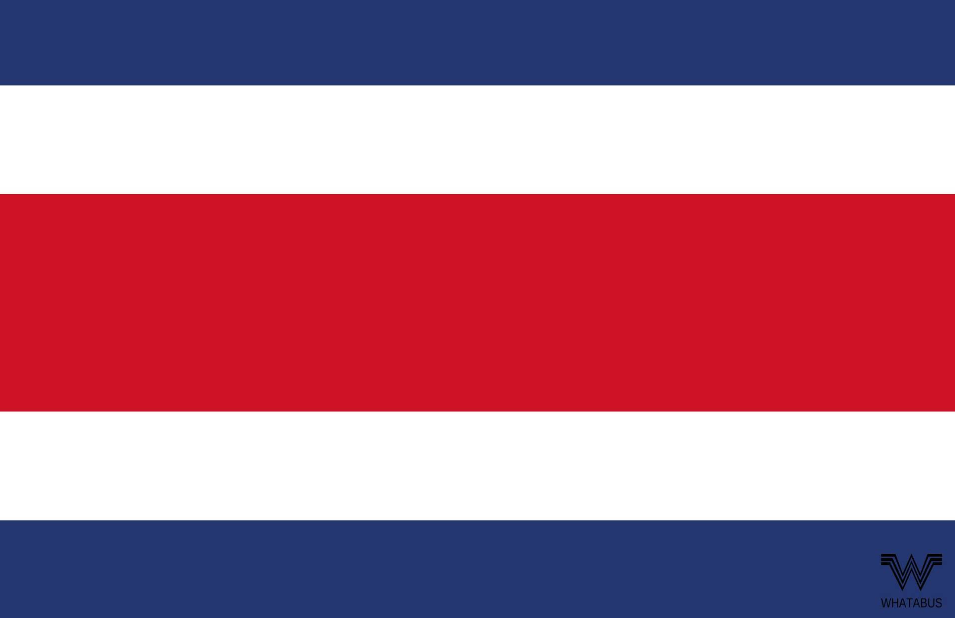 WHATABUS Costa Rica Flagge Aufkleber - Länderflagge als Sticker 8,5 x 5,5 cm von WHATABUS