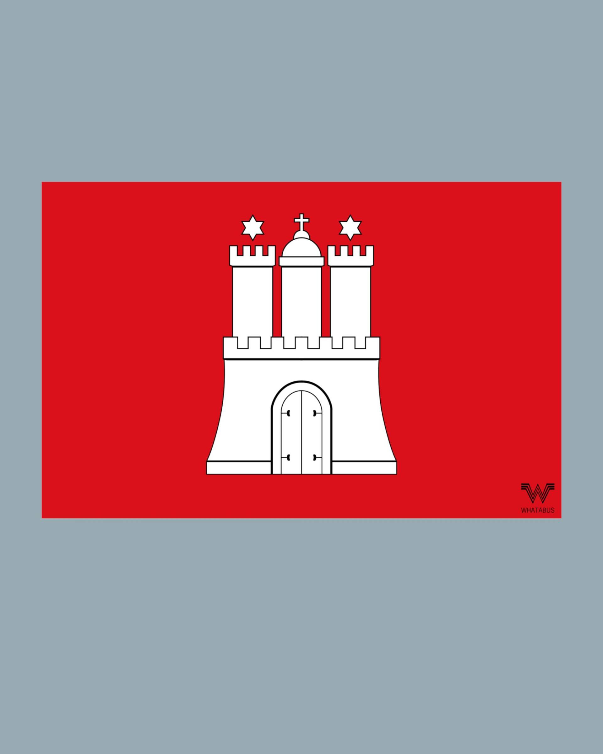 WHATABUS Hamburg Flagge Aufkleber - Länderflagge als Sticker 8,5 x 5,5 cm WF221 WHATABUS Hamburg Flagge Aufkleber - Länderflagge als Sticker 8,5 x 5,5 cm WF221 von WHATABUS