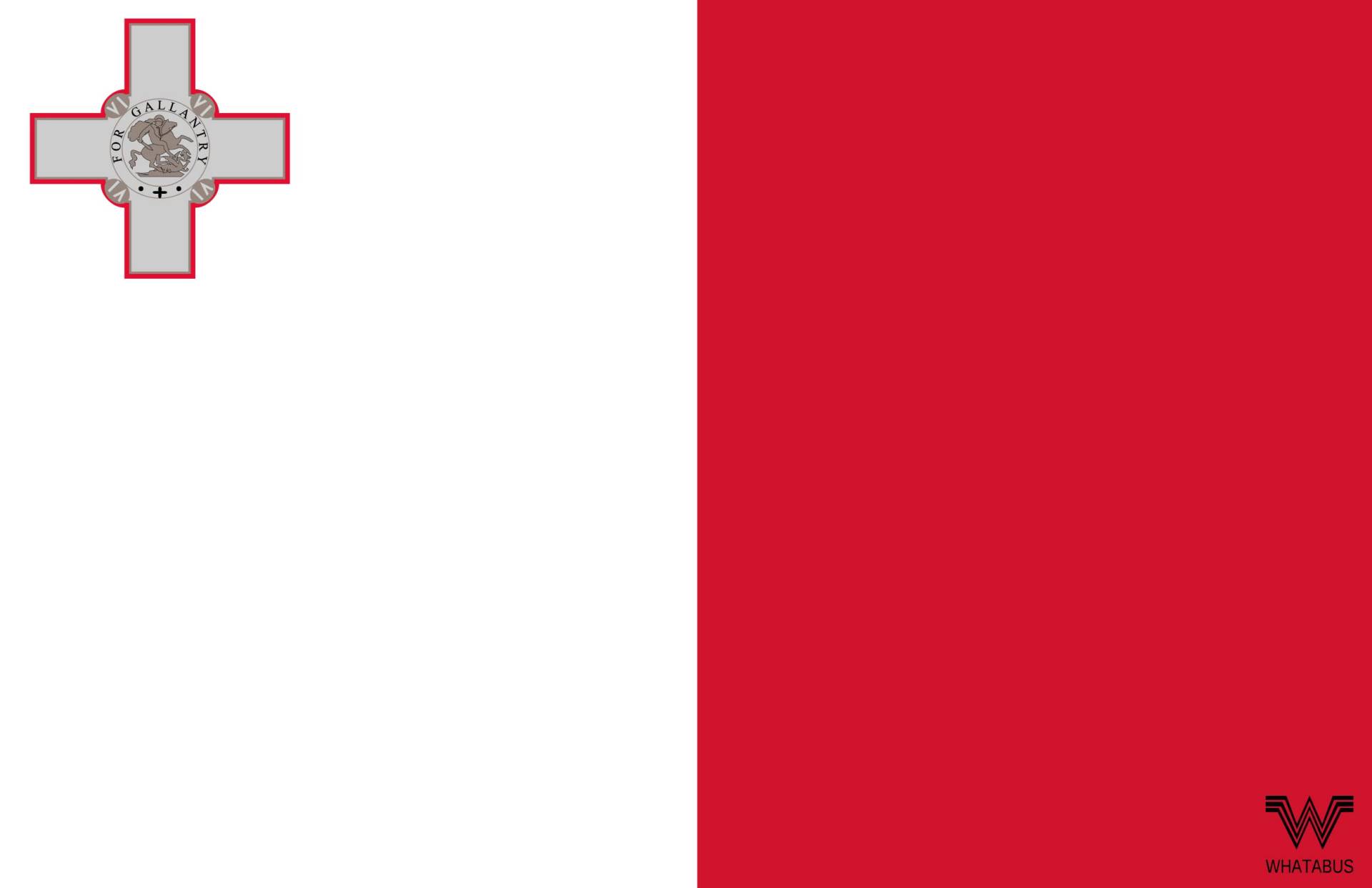 WHATABUS Malta Flagge Aufkleber - Länderflagge als Sticker 8,5 x 5,5 cm von WHATABUS