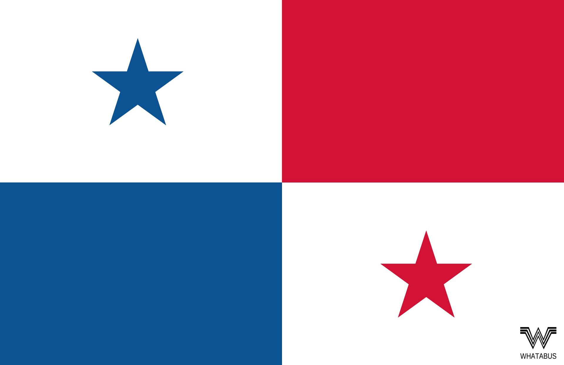 WHATABUS Panama Flagge Aufkleber - Länderflagge als Sticker 8,5 x 5,5 cm von WHATABUS