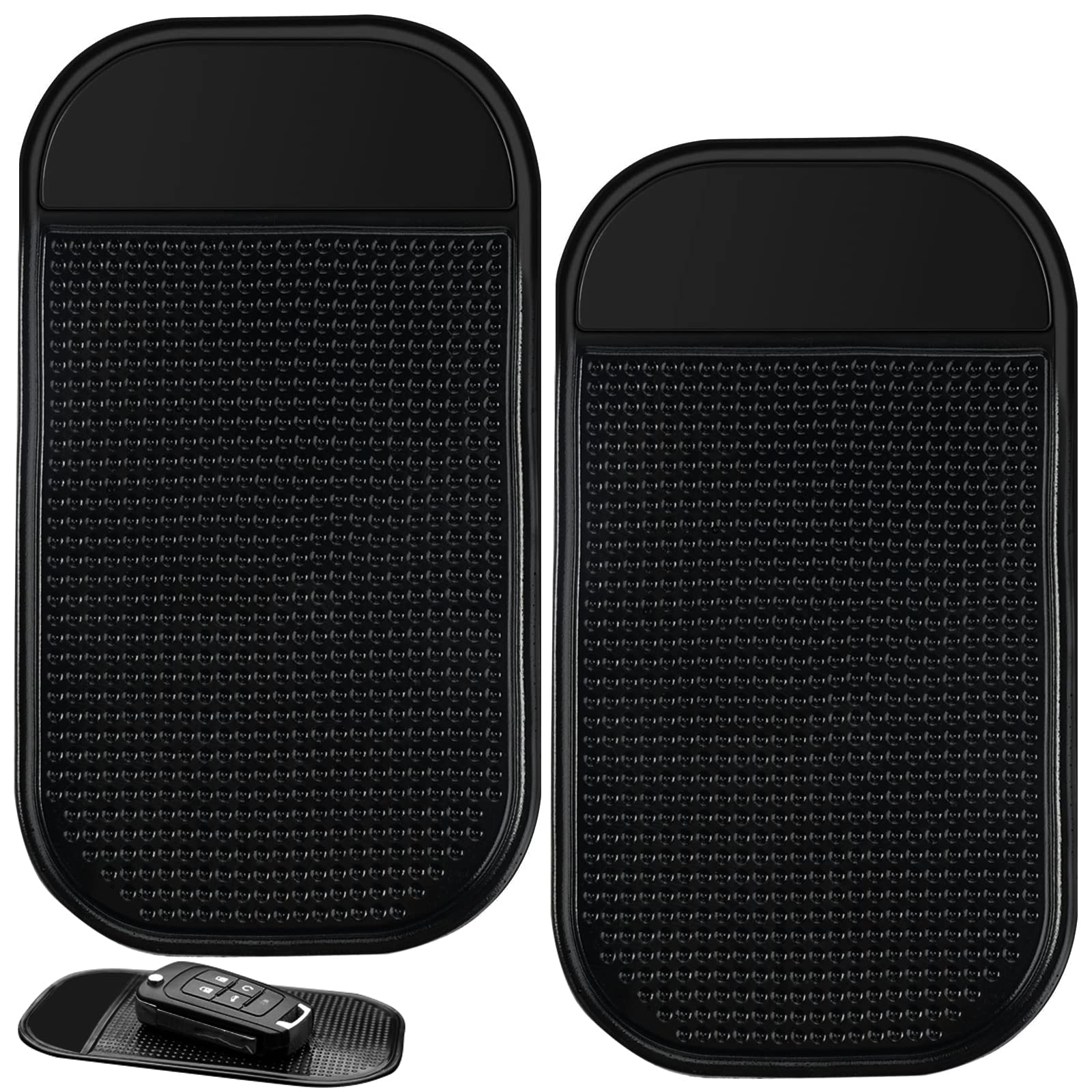 2 Stück Antirutschmatte Auto Armaturenbrett Selbstklebend, Antirutsch Pads Matte Anti-rutsch unterlage klebepads Magic-pad für Handy, Auto brillenhalterung, Sonnenbrillen Halterung, Keys, 14 x 8 cm 2 Stück Antirutschmatte Auto Armaturenbrett Selbstklebend, Antirutsch Pads Matte Anti-rutsch unterlage klebepads Magic-pad für Handy, Auto brillenhalterung, Sonnenbrillen Halterung, Keys, 14 x 8 cm von WHC