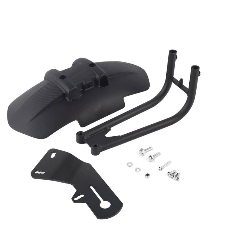 Motorrad Schmutzfänger Universal Motorrad Hinterrad Kotflügel Abdeckung Schwarz Kotflügel Mit Halterung Spritzschutz von WHDsunQQ