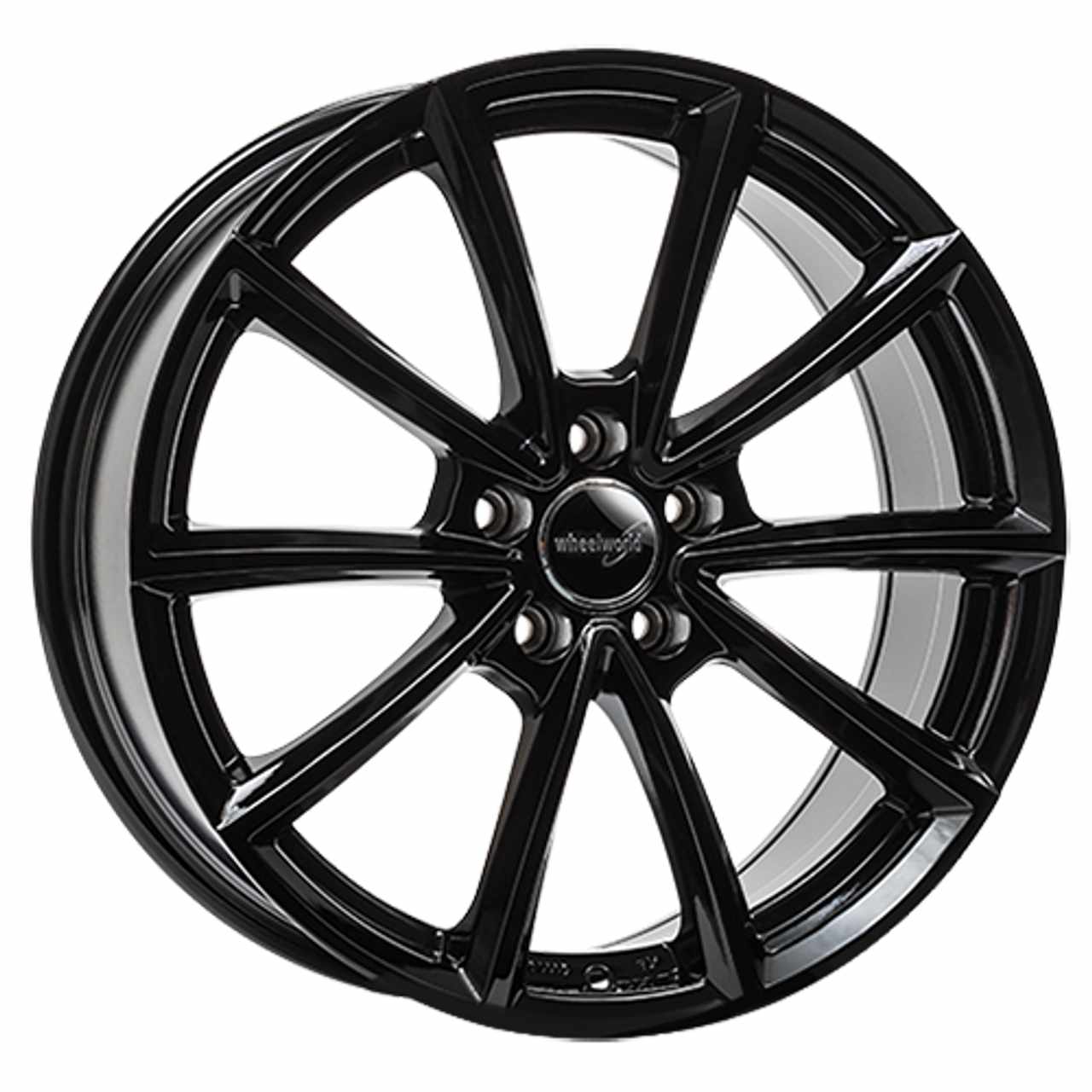 WHEELWORLD-2DRV WH28 schwarz glänzend lackiert 8.0Jx19 5x112 ET30 von WHEELWORLD-2DRV