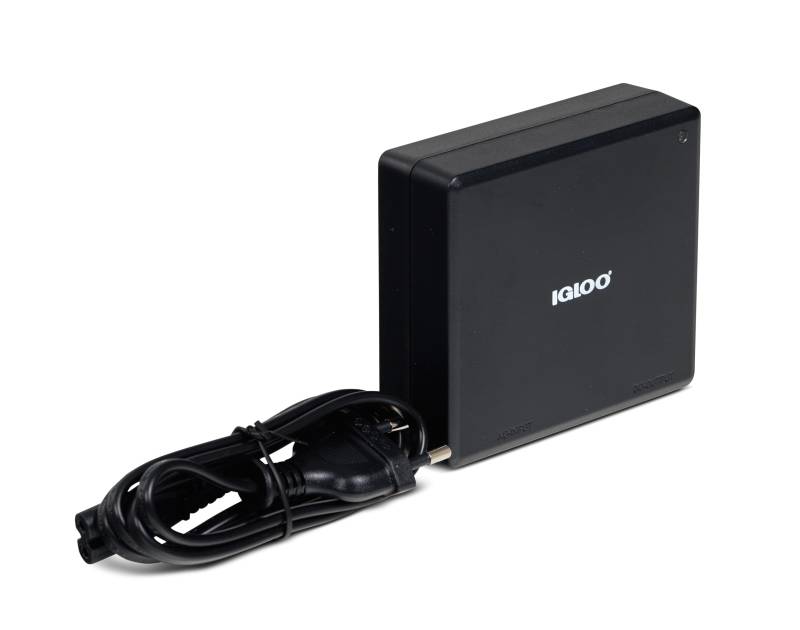 IGLOO IP S60 Wechselrichter, Spannungswandler 230V auf 12V, Adapter Zigarettenanzünder zur Steckdose, 60 W, passend für thermoelektrische DC-Kühlboxen von IGLOO
