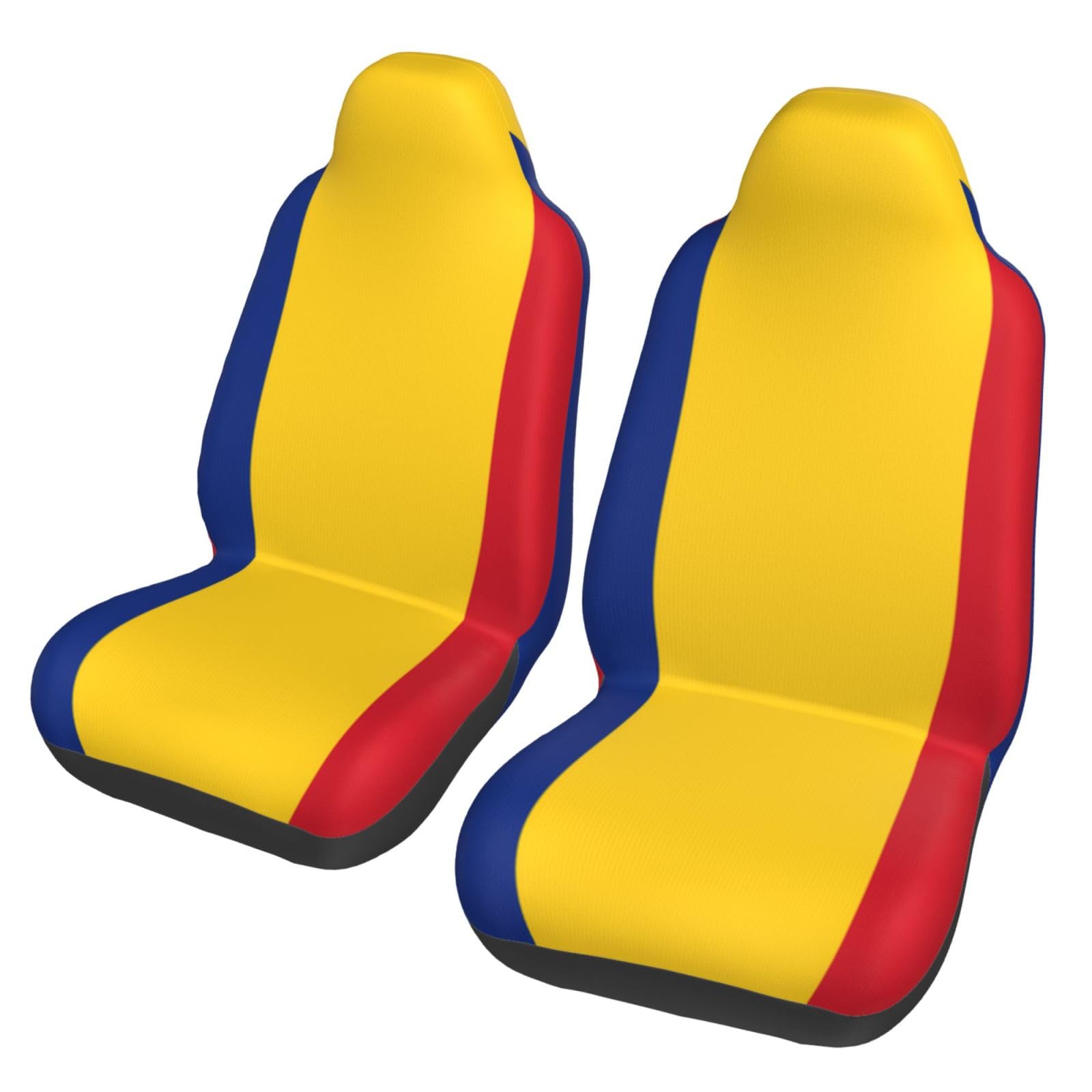 WHJYCC Autositzbezüge, Motiv: Flagge von Rumänien, bunt bedruckt, modisch, Vordersitzbezüge, 2-teiliges Set, geeignet für Autos, SUVs, Limousine, LKWs WHJYCC Autositzbezüge, Motiv: Flagge von Rumänien, bunt bedruckt, modisch, Vordersitzbezüge, 2-teiliges Set, geeignet für Autos, SUVs, Limousine, LKWs von WHJYCC
