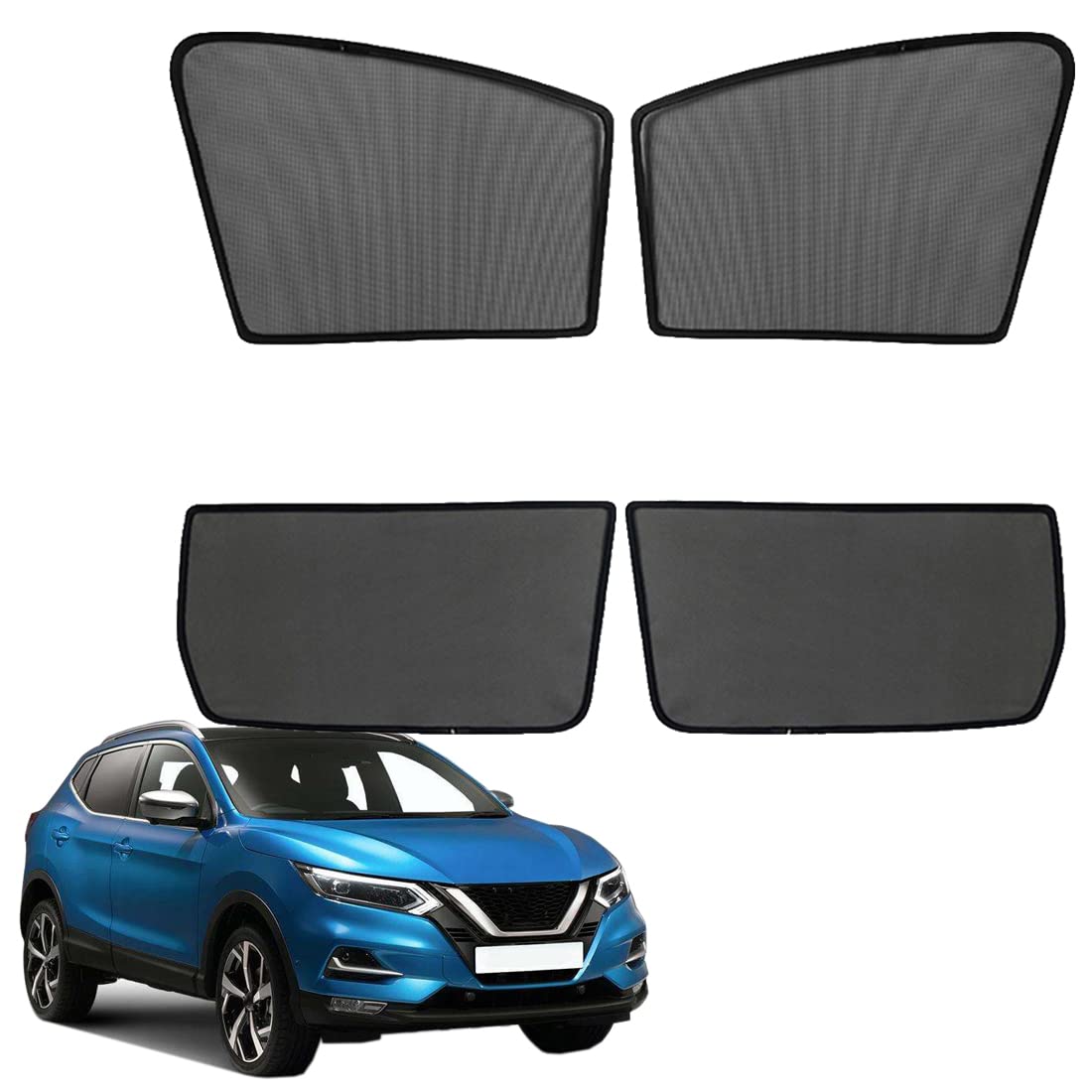 Sonnenschutz Auto Vorhang Für Baby Kinder Sonnenblende Für Qashqai J11 2013-2021 UV Schutz Magnetisch Sonnenschutz Für Autofenster Seitenscheibe Schwarz,Front-Window+Rear-window-4PCS Sonnenschutz Auto Vorhang Für Baby Kinder Sonnenblende Für Qashqai J11 2013-2021 UV Schutz Magnetisch Sonnenschutz Für Autofenster Seitenscheibe Schwarz,Front-Window+Rear-window-4PCS von WHLIVE