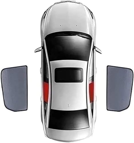 für BMW 3 Series E90 2005-2012 Auto Sonnenschutz Vorhang Fenster Vorhang Magnetisch, Blickdicht zur Privatsphäre, Auto Sonnenblende Wasserdicht,B/2pcs Rear Doors von WHLXQ