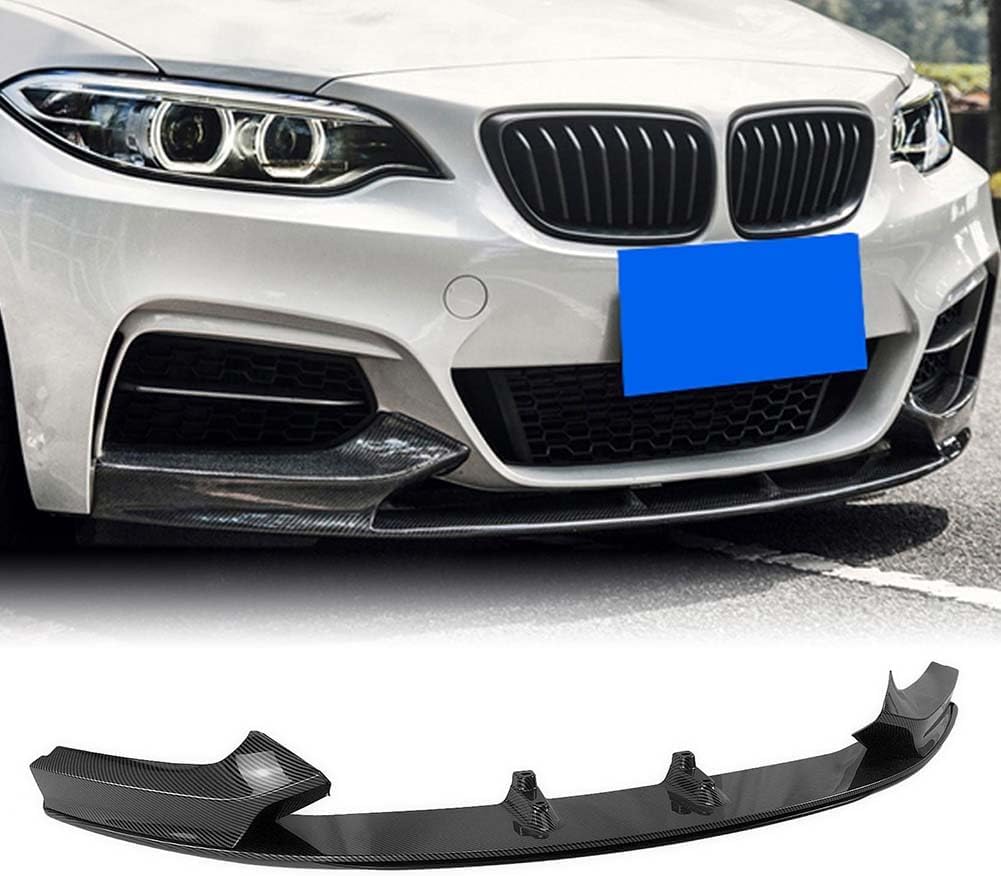 Auto Frontlippe Frontspoiler für BMW série 2 F22 F23 2014-2021,Frontstoßstangen Lippenkörper Autoteile Autoantikollisionsschutz von WHMH