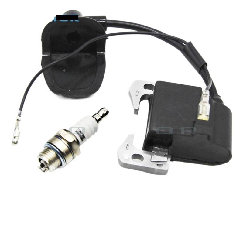 33cc 43cc 47cc 49cc 2 Takt Motor Pocket Bike Pit Dirt Mi ~ Minimoto ATV Quad Zündspule L7T Zündkerze(Green1) von WHSDCZ