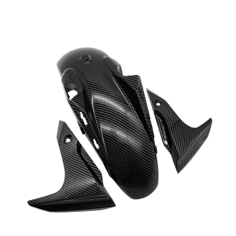 MT07 FZ07 Motorradzubehör Vorderreifenabdeckung Verkleidung Vorderer Kotflügel Spritzschutz Passend for MT-07 FZ-07 2012-2017(Carbon Look-1 Set) von WHSDCZ