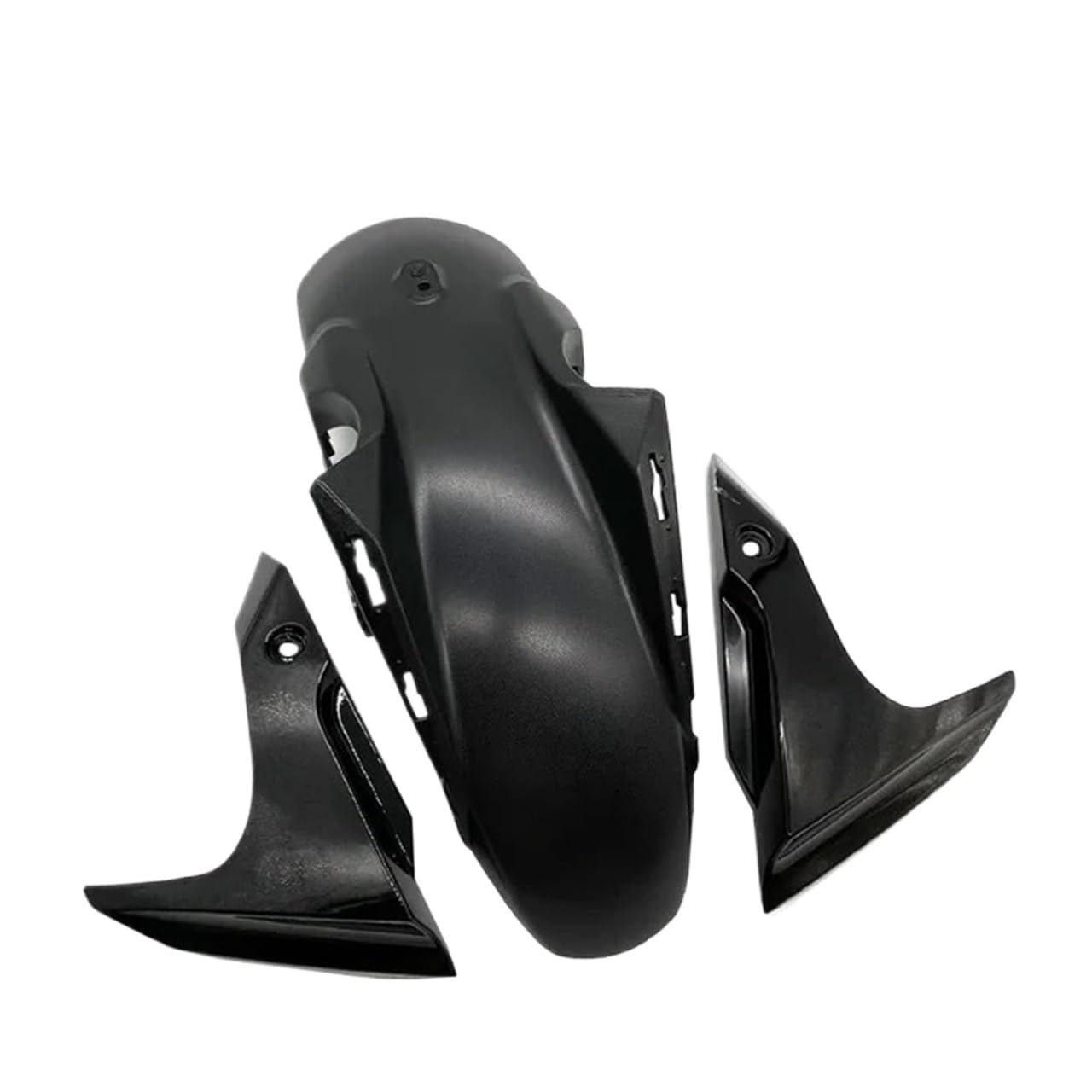 MT07 FZ07 Motorradzubehör Vorderreifenabdeckung Verkleidung Vorderer Kotflügel Spritzschutz Passend for MT-07 FZ-07 2012-2017(Glossy Black-1 Set) von WHSDCZ