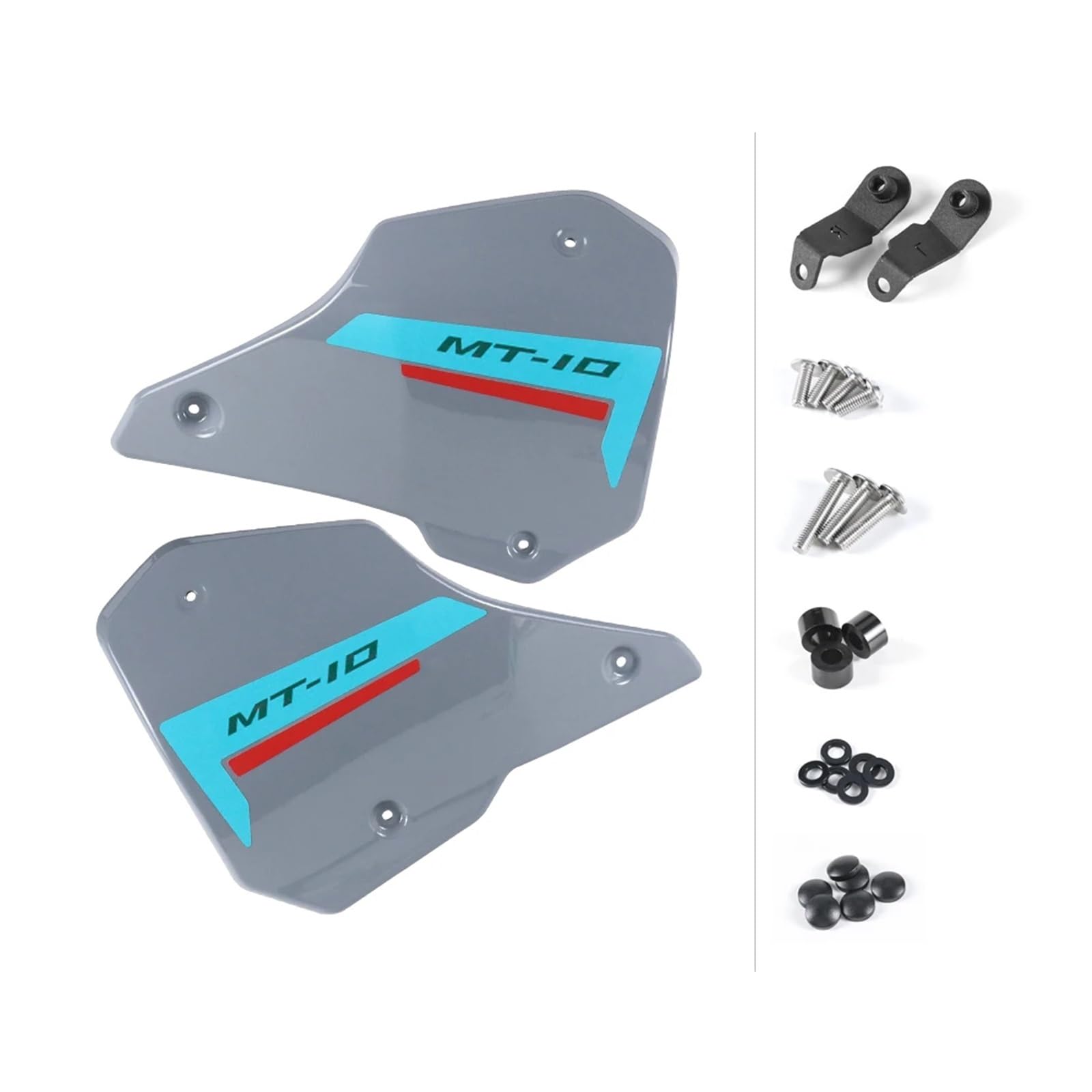 Motorrad-Füllplatten Rahmenabdeckung Füllseitenteil Verkleidung Gugel Füllstoffplatte for MT-10 SP MT10 MT 10 2022 2023 2024-(Glossy Gray) von WHSDCZ
