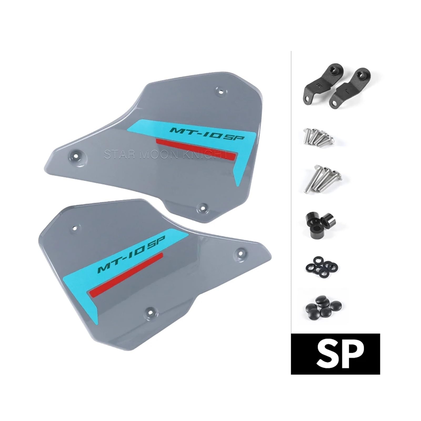 Motorrad-Füllplatten Rahmenabdeckung Füllseitenteil Verkleidung Gugel Füllstoffplatte for MT-10 SP MT10 MT 10 2022 2023 2024-(Glossy Gray - SP) von WHSDCZ