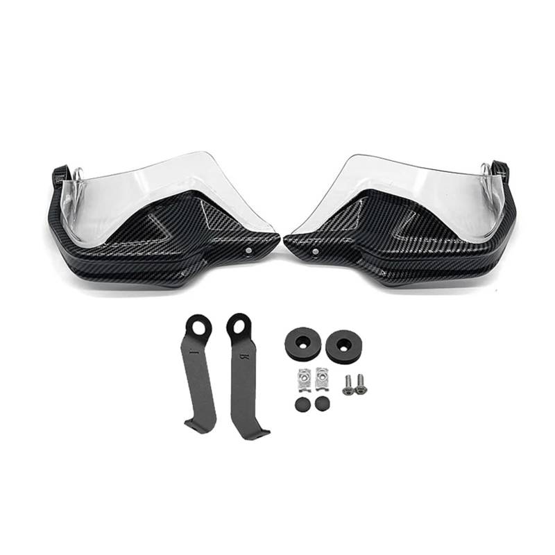 Motorrad-Lenkerhandschutz passend for Integra750 NC750D Integra 750 NC750 NC 750 D Schild Handschutz Schutz Windschutzscheibe(Carbon Clear-1Set) von WHSDCZ