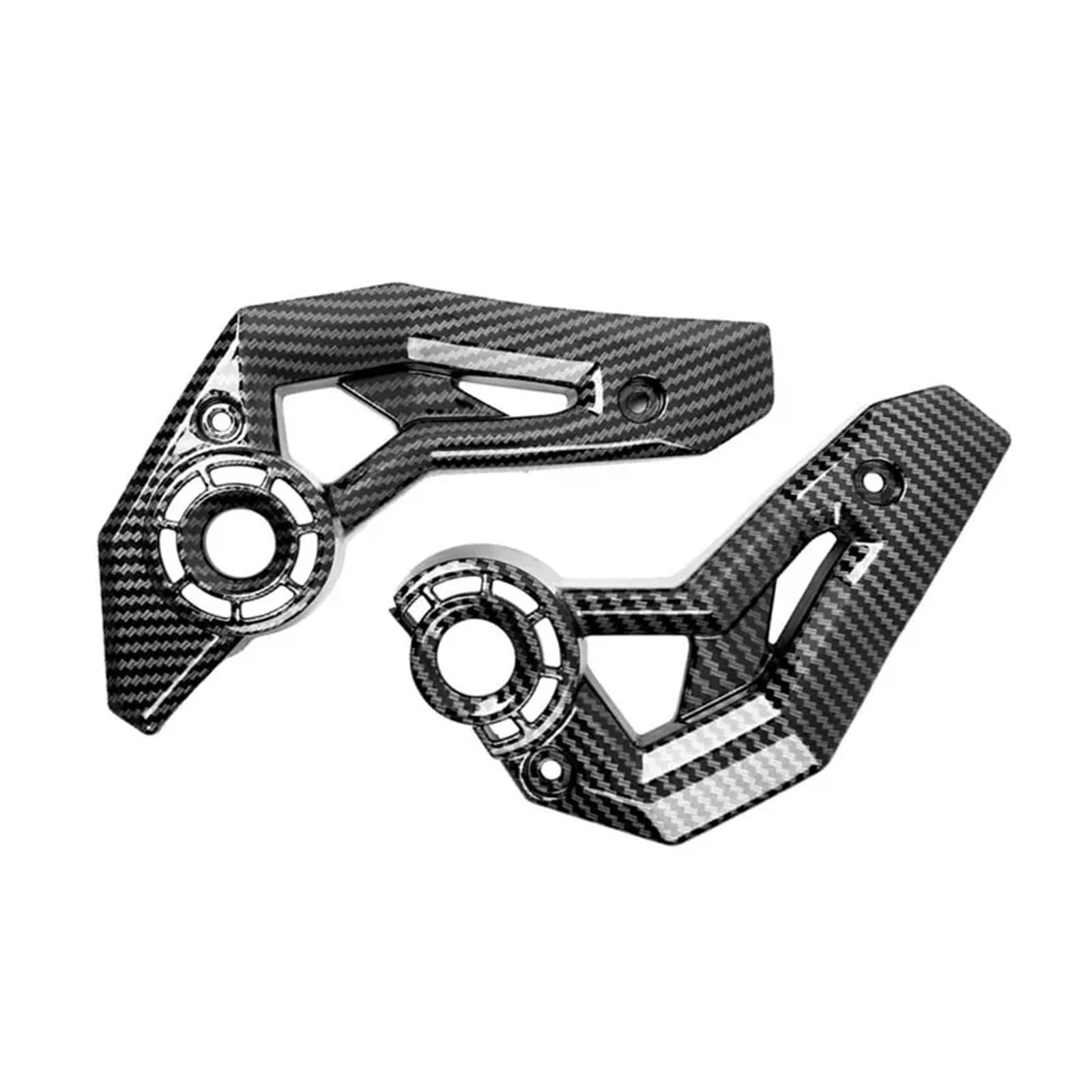 WHSDCZ Passend for Z650 Ninja650 2017 2018 2019 2020 2021 2022 2023 Ninja 650 Motorradrahmenverkleidung Seitenabdeckung Gugel Z-650(Carbon Look-1 Set) von WHSDCZ