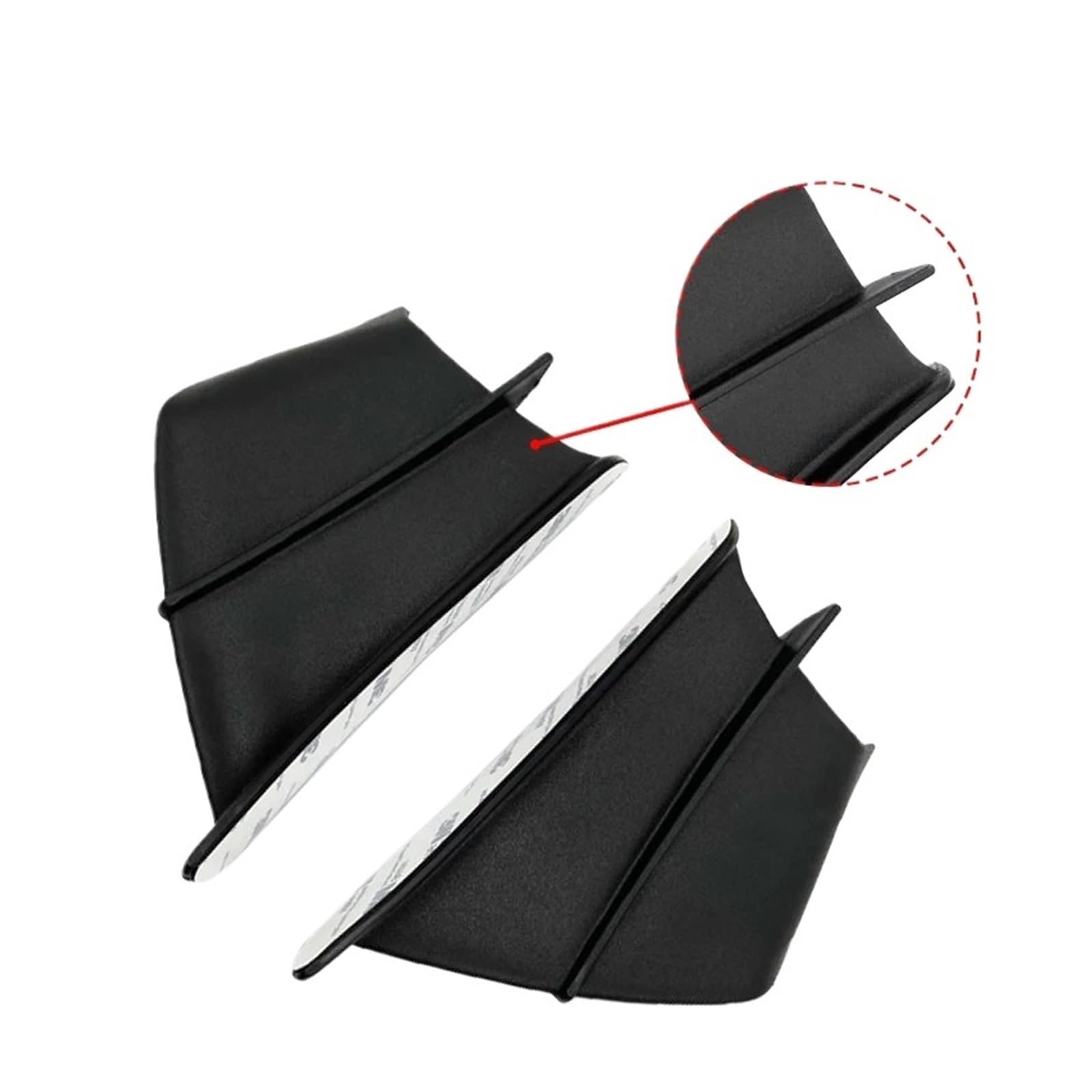 WHSDCZ for Ninja ZX6R 636 ZX636R ZX6RR ZX1400 ZZR1400 ZZR1100 Motorrad Winglet Aerodynamische Flügel Kit Spoiler ZX-6 ZX10R ZX14R(Matte Black) von WHSDCZ