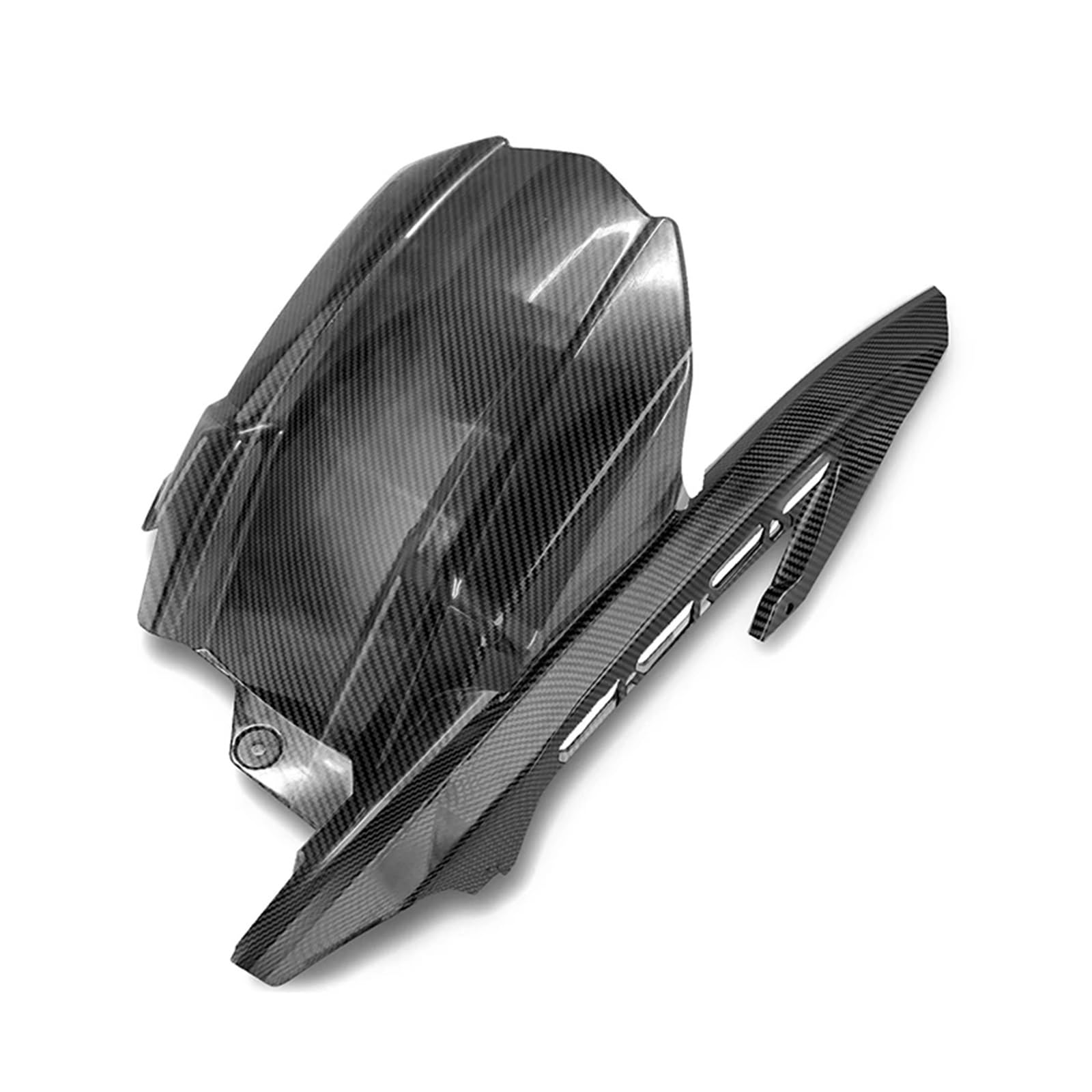 Z900 Z900RS Zubehör Hinten Kotflügel for Z 900 RS 17-2023 Motorrad Hugger Flap Splash Guard Schmutzfänger(Carbon Fiber Look) von WHSDCZ