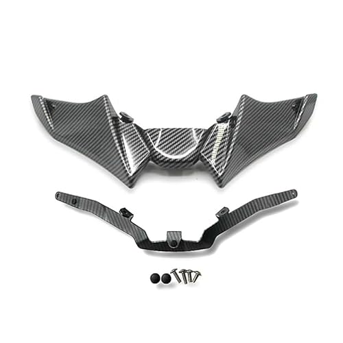 for MT-09 SP 2021 2022 2023 MT 09 Naked Front Spoiler Winglet Aerodynamische Flügel Kit Spoiler MT09 Motorrad Zubehör(Carbon Fiber Look) von WHSDCZ
