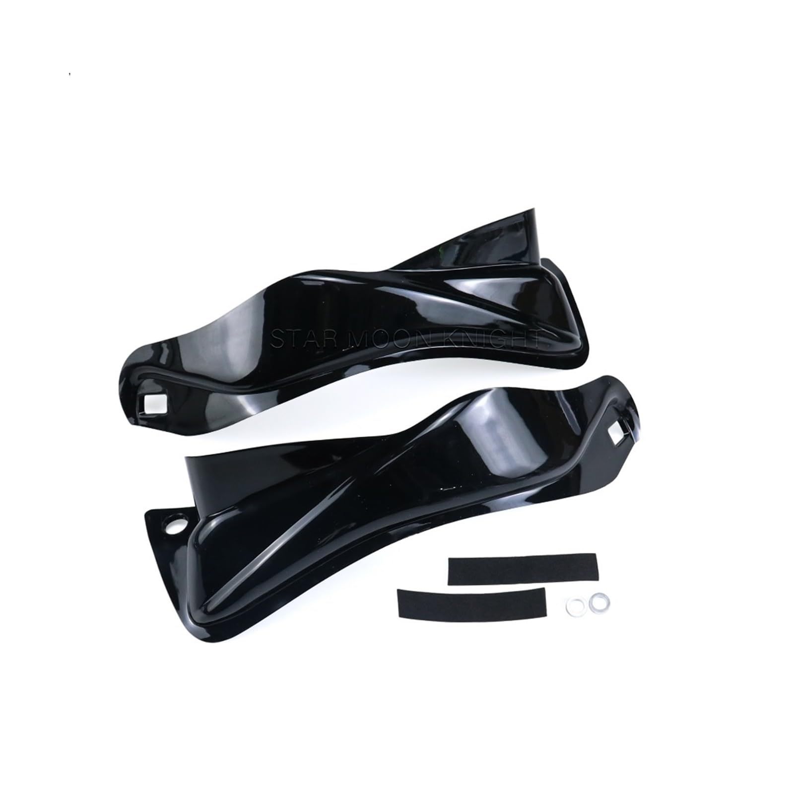 for Moto V85TT V 85 TT V85 TT 2019-2023 Motorrad Zubehör Handschutz Extensions Hand Schutz Windschutzscheibe(Glossy Black) von WHSDCZ