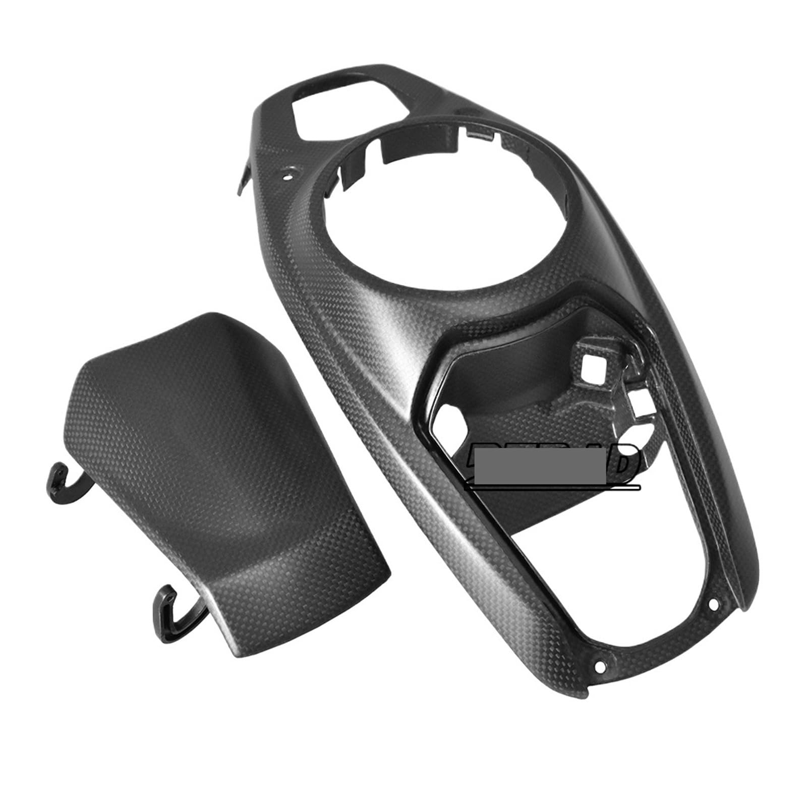 for Multistrada V4 2021 2022 2023 Vollcarbon-Karosserie- und Rahmenabdeckungen Verkleidungssatz Motorradzubehör(Fuel Tank Cover) von WHSDCZ